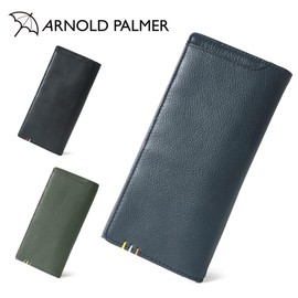 Arnold Palmer Men's Genuine Leather Wallet, Cowhide Leather, Long Wallet, External Pockets, Covered, Bundle, Simple, Business, Casual, green