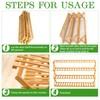 Choclaif Free Standing Shoe Racks for Closet, Shoe Shelf Bamboo