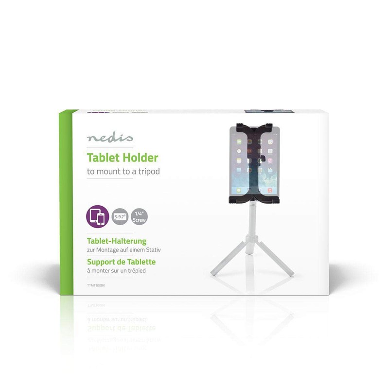 NEDIS TTMT100BK Tablet Holder | 12,5-24cm | fits tripod with