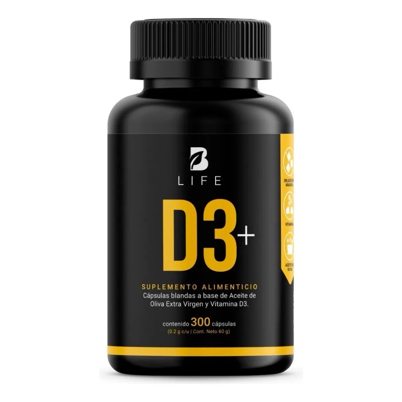 Vitamina D3 5000 Ui 300 Cápsulas B Life