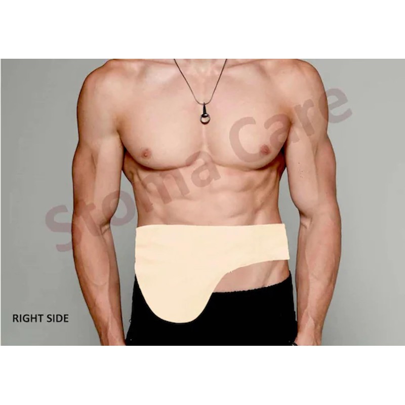EXTREME Ostomy Belt for Men & Women – Beige Lycra,