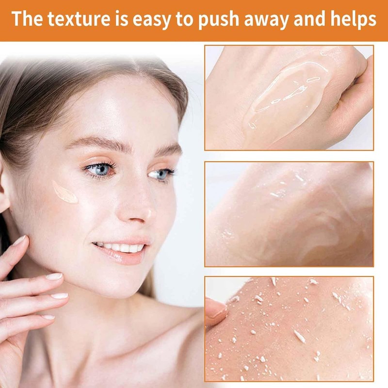 2PC Natural Orange Exfoliating Gel, Gel Exfoliante, Moisturizing Smoothing Tighten
