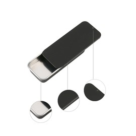 LIGHUFEIC 2Pack Mini Dental Floss Portable Case,Dental Floss Dispenser,Storage Adult Floss,Refillable Glide Floss,Portable Travel Floss Box for Travel, Dates,Dinners and Hotels(Black)