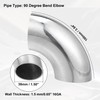 Unifizz 1pc OD 1.5" 90 Degree Mandrel Bend Elbow SS304