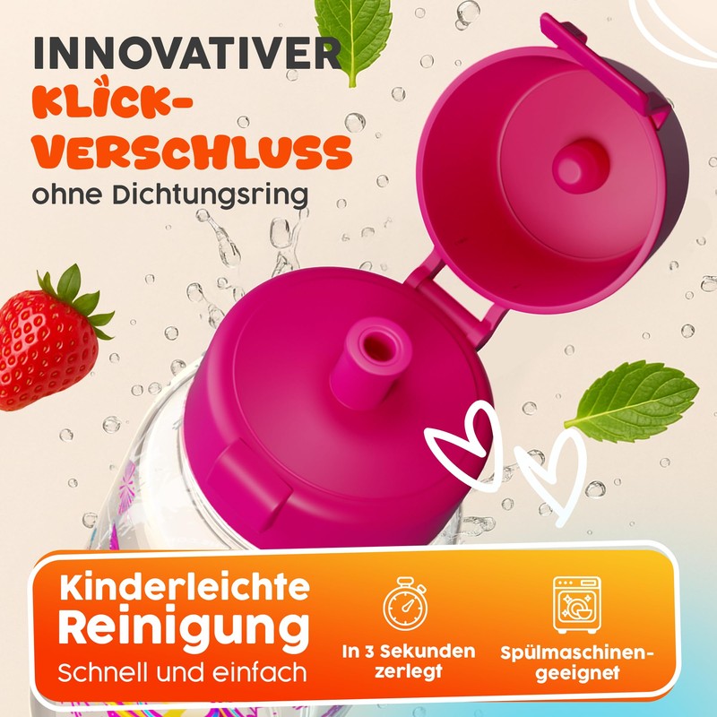Zauberbande Drinking Bottle for Children - Unicorn - 400 ml,