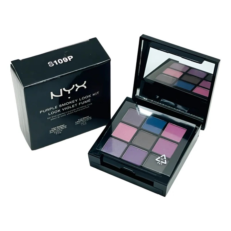 Sombra De Ojos Profesional Make Nyx Purple Smokey Look Kit