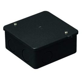 Mirai Industry PVK-BNK Box Medium Square Deep with Knock, Black, Price for 1
