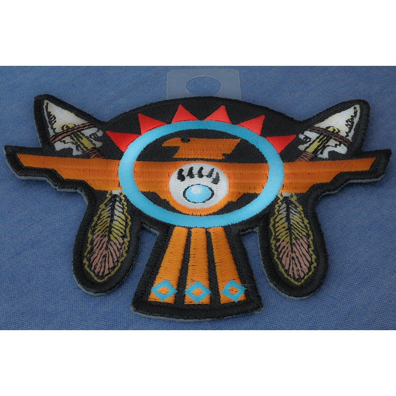Native American Thunderbird Arrows Patch - 4x3.2 inch (P5881)
