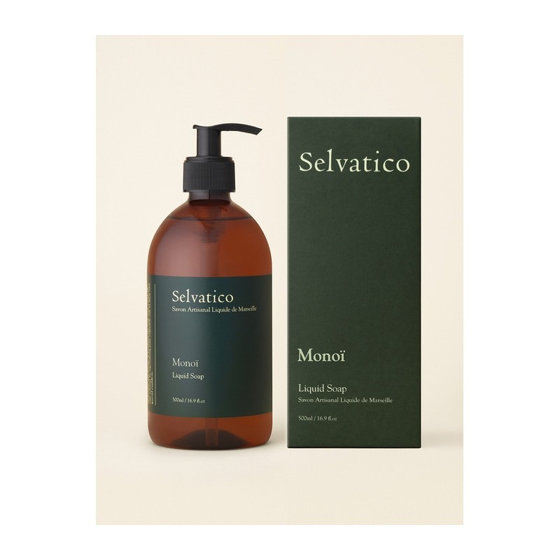 Monoi Marseille Liquid Soap 500ml (+Shower Puff) / 모노이 마르세유