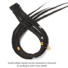 Clip In Dreadlock Extensions 20 Inch 3PCS Handmade 0.6cm Synthetic