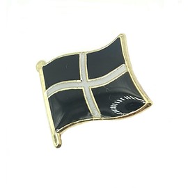 Cornwall Flag Enamel Pin Badge Metal, Metal