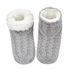 DICUIRD Women's Low Cut Knit Slippers Fuzzy Lined Slipper socks