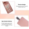LED Lighted Makeup Cosmetic Mirror with Makeup Brushes Travel Folding
