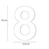 Metzler House Number Made of Solid Steel in Anthracite, RAL