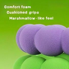 EffiBrill Hands-Free Dog Leash for Small/Medium Dogs (20+ lbs) - Adjustable Padded Waist Belt, 6.5 FT, Dual Handle & Rotating Metal Clip for Walking/Running/Training (Pink-Yellow-Orange)