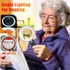 30X Magnifying Glass with Light, 30LED Magnifier with Light, 4.3in