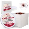 Cakebon Cake Boxes with Boards - 8 Inch Round Cake