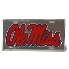 Ole Miss Logo License Plate Wall Tag