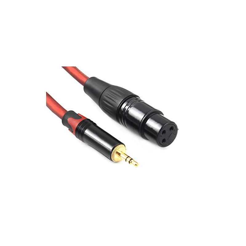 Devinal Balanced 3.5mm 1/8 inch Mini Jack TRS Stereo Male
