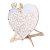 Wooden Wedding Frame Guest Book Drop Box with Stand 80