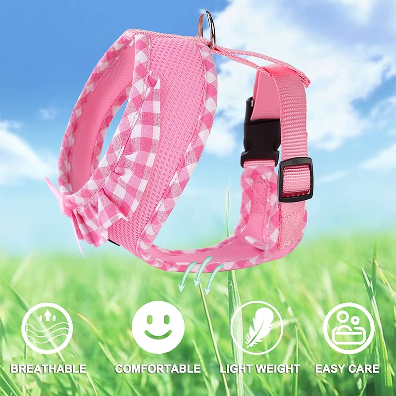 SuperBuddy Upgraded Soft Mesh Dog Harness, Super Breathable Lightweight Pet