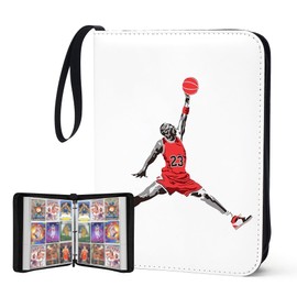 900 Pockets Basketball Card Binder,Basketball Trading Cards Holder Card Collectors Album,Waterproof Card Storage Book with Removable Sleeves,Compatible with Basketball Cards 2024-25 Sports Cards