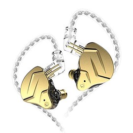 KZ ZSN ProX 1BA+1DD Hybrid In-Ear Earbuds, Dynamic Driver and Balanced. Armature Driver, Medical Resin Housing and Zinc Alloy Shell Placed 0.75mm 2pin Connector and Universal 3.5mm Plug Plug