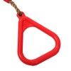 Children Adult Pull up Rings Plastic Trapeze Swing Triangular Gym