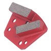 3Pcs Diamond Grinding Shoes 30 Grits Trapezoid Concrete Floor Cutting