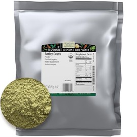 Frontier Co-op Barley Grass Powder, Certified Organic, Kosher | 1 lb. Bulk Bag | Hordeum vulgare L.