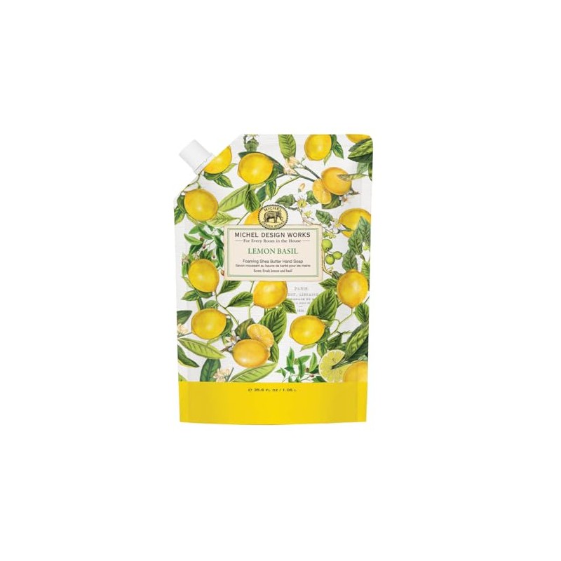 Michel Design Works Lemon Basil Foaming Hand Soap Refill