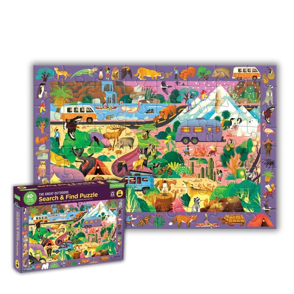 Mudpuppy The Great Outdoors 64 PC Search and Find Puzzle