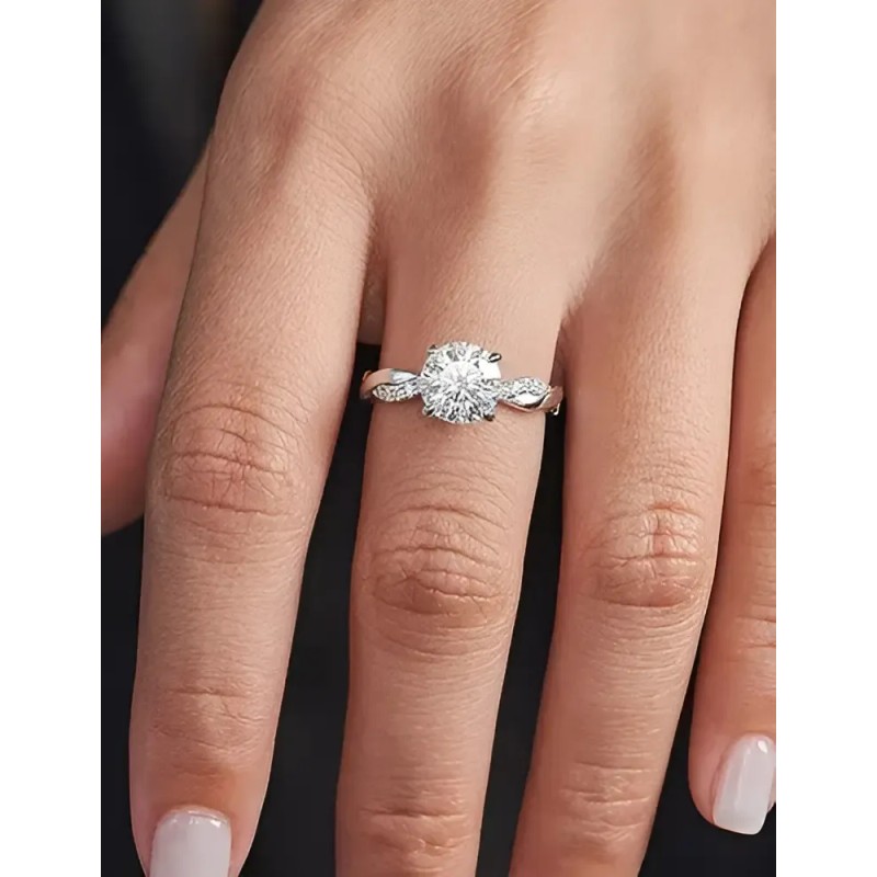 DIAMARA - Anillos De Promesa Compromiso Joyeria Plata 925 Mujer