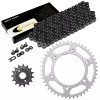 Caltric Black Drive Chain And Sprocket Kit for Honda XR400R