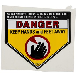 CUB CADET 977S30145 Danger Label 365 RZT50 2150 LT1050 RZT54 RZT42 2155 GT1554 SLT1554 SLT1550 SLTX1050 RZT22 2145