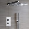Voolan 20" Square Shower Arm with Flange and Teflon Tape,