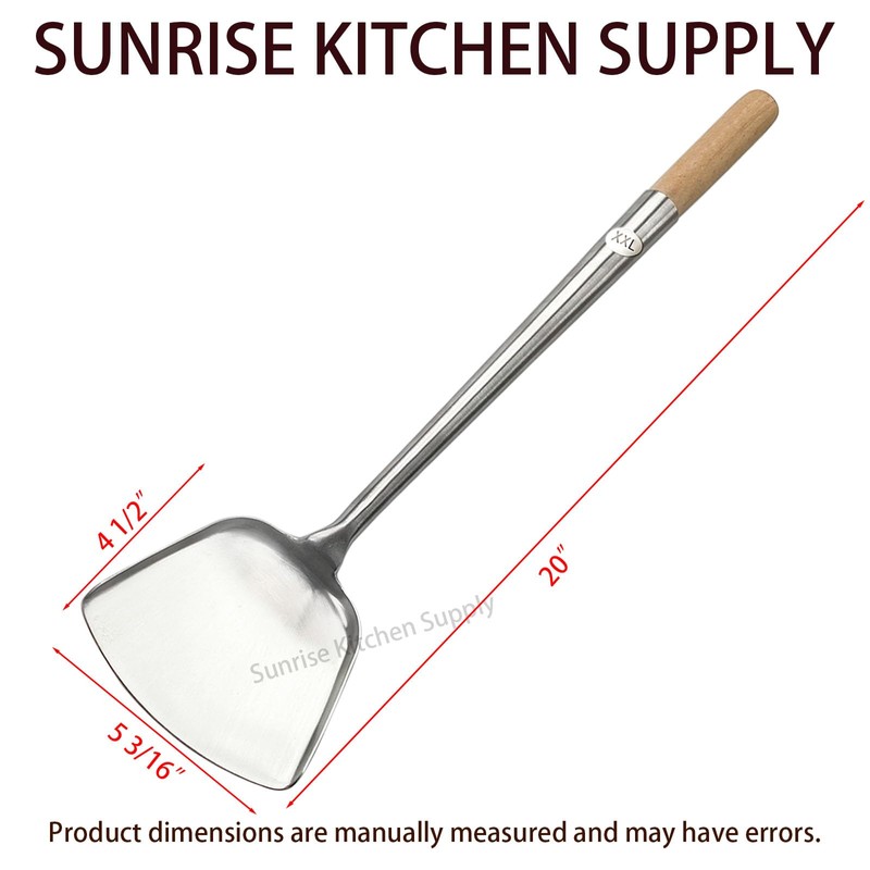Sunrise Commercial Grade Wok Spatula (Shovel 20" (XXL))