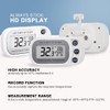 Digital Frigerator Thermometer, Waterproof Fridge and Freezer Thermometer 2 Pack,