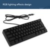 Mechanical Keyboard 61 Keys RGB Backlight Ultra Thin Portable Wired