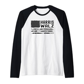Harris Walz 2024 Election Kamala Harris Tim Waltz 2024 Raglan Baseball Tee