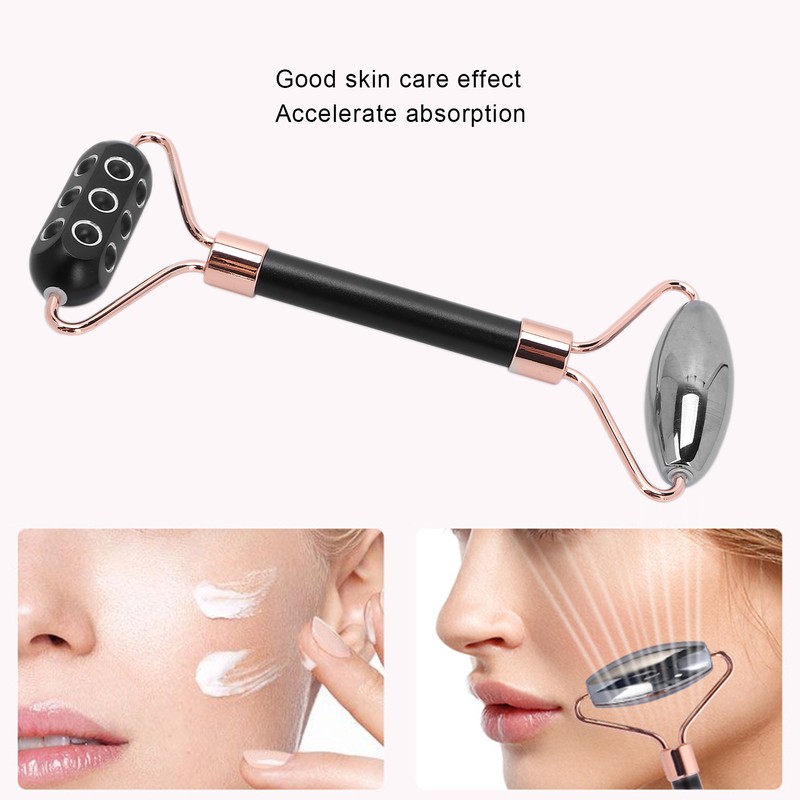 Terahertz Face Roller Power Stone Facial Beauty Roller Massager Gua