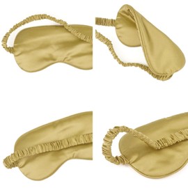 1 Pack Sleep Mask, Silk Eye Mask with Elastic Strap, Blindfold, Soft Silk Sleeping Mask for Girls, Women, Men (Orange)