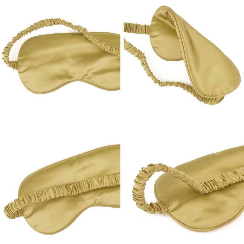 1 Pack Sleep Mask, Silk Eye Mask with Elastic Strap,