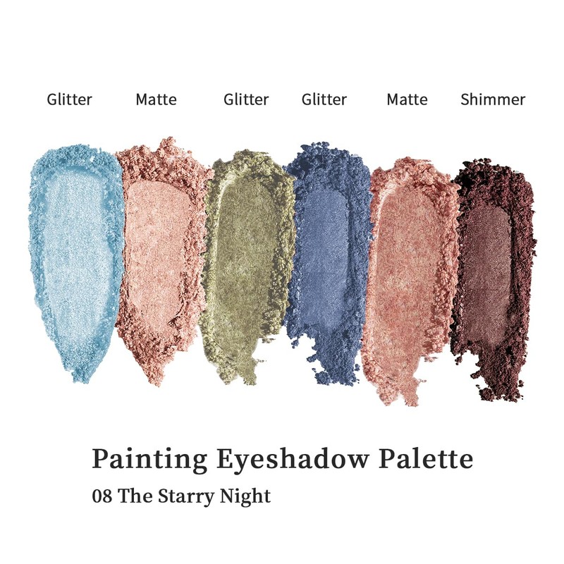 MilleFée Painting Shadow Palette 08 The Starry Night, Eyeshadow Palette,