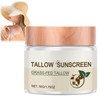Beef-Tallow Sunscreen Spf 50,Deeply Nourishing Sunscreen Butter,Organic Grass-Fed Butter Skin