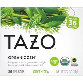 TAZO Tea Bags, Green Tea, Regenerative Organic Zen Tea, 36 Count