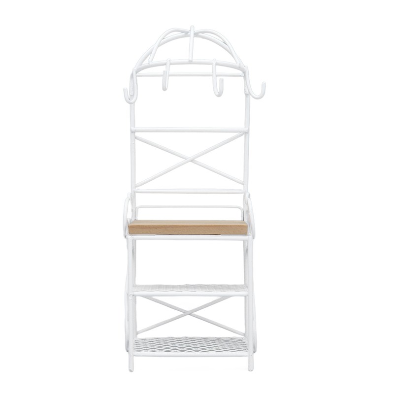 1:12 Miniature Storage Display Stand Mini Doll Bread Rack Dollhouse