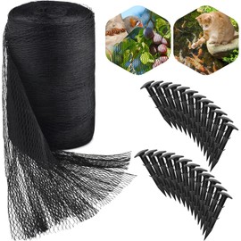 PACETAP 20 x 30 Ft Koi Pond Netting Kit, Heavy Duty Pond Netting Mesh Net Cover for Leaves, Protecting Koi Fish from Birds, Cats -Stakes Included