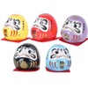 NOELAMOUR Daruma Daruma Figurine, Mini 5 Pieces, Ceramic, Prosperous Business,