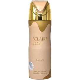 Lattafa Eclaire – Gourmand, Sweet, Floral, Musky – Perfumed Deodorant Spray for Women, 6.67 Ounce / 200 ml